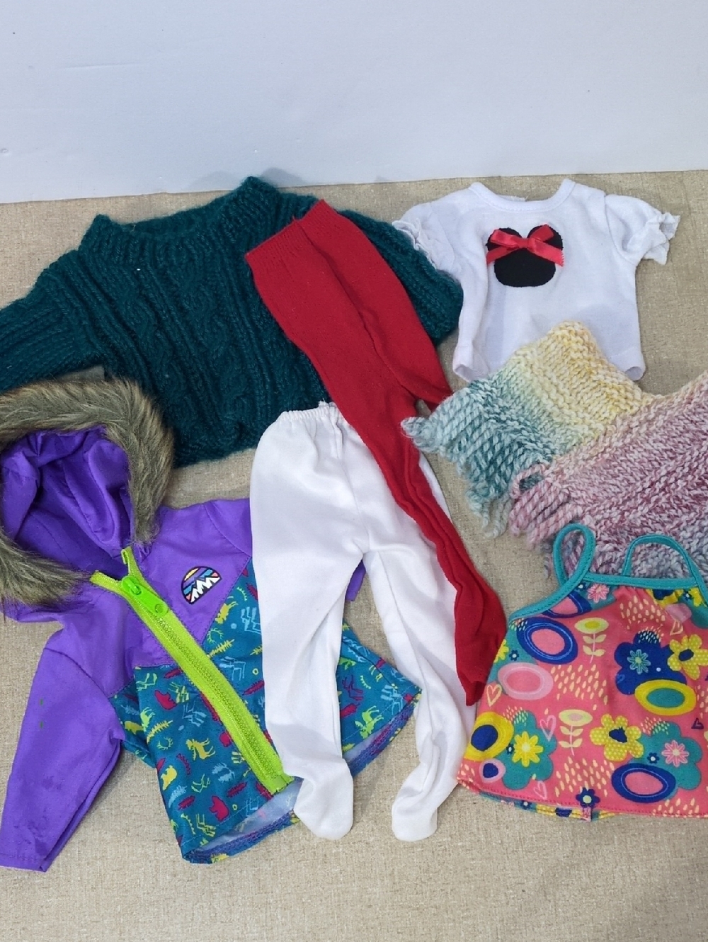 Mixed Baby Girl Clothing Bundle Tank Tops, Jacket & Tights Minnie Shaw